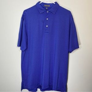 Peter Millar Summer Comfort Element 4 Mens Large‎ Golf Polo Shirt Performance